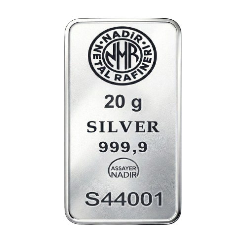 شمش نقره 20 گرم